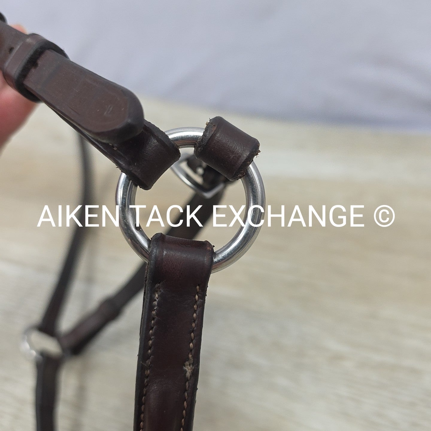 Plain Raised Figure 8 Noseband, Brown, Size Full