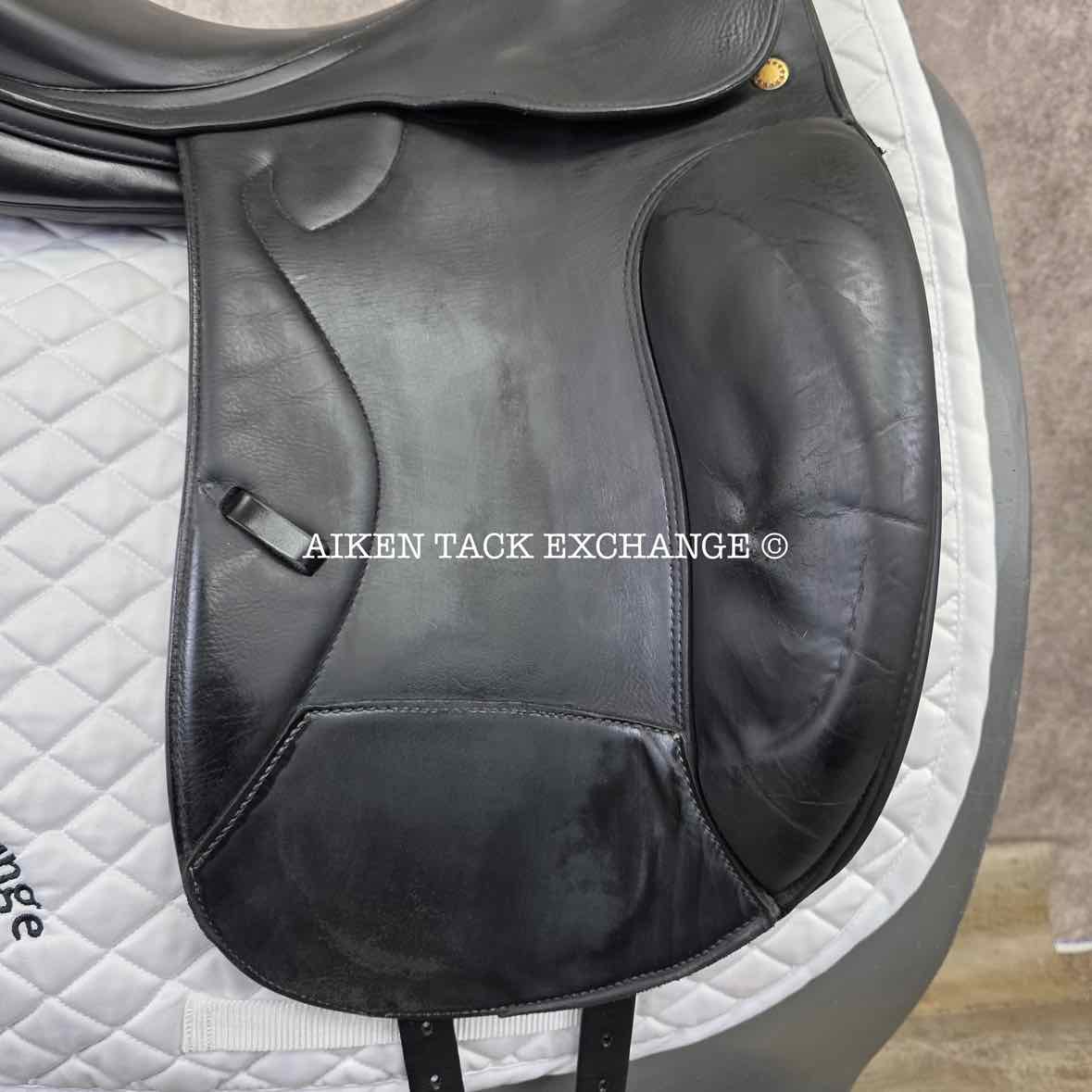 2005 Prestige Optimax Dressage Saddle, 18" Seat, 34 Tree - M/MW, Wool Flocked Panels