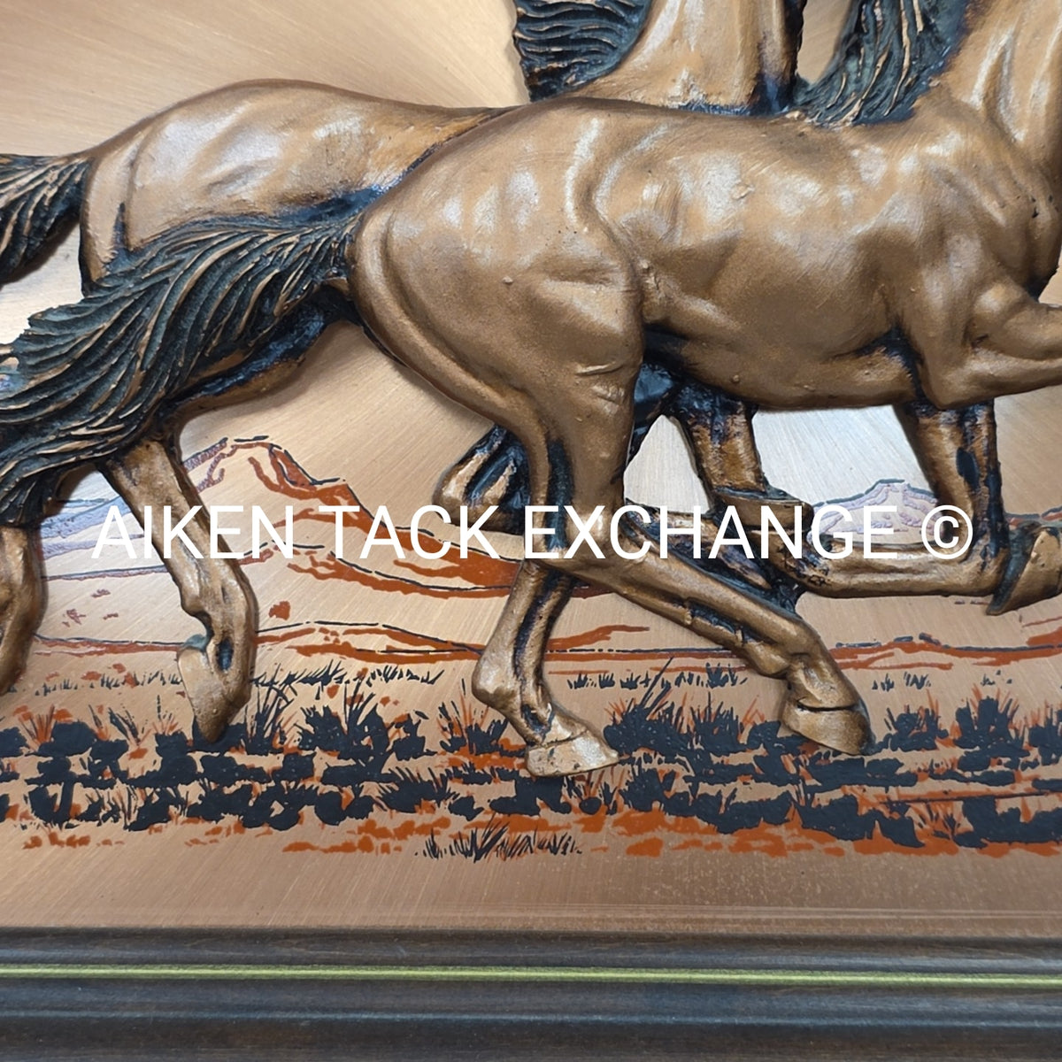 John Louw Framed Copper Artwork, 16" x 13.5"
