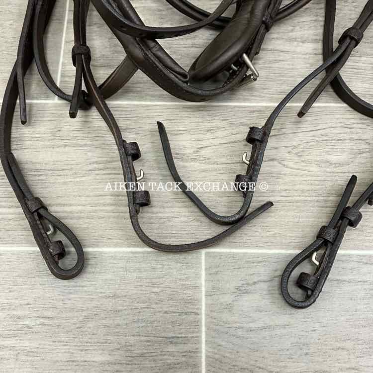 Stubben Switch 2-in-1 Snaffle & Weymouth Bridle, Brown, Size Full