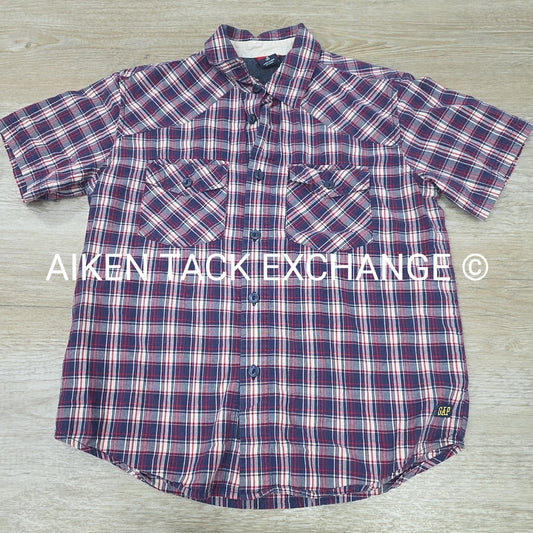 GAP Short Sleeve Button Up Shirt, Size Medium