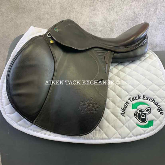 **SOLD** 2020 Prestige Versailles Close Contact Jump Saddle, 16" Seat, 34 Tree - M/MW, Wool Flocked Panels