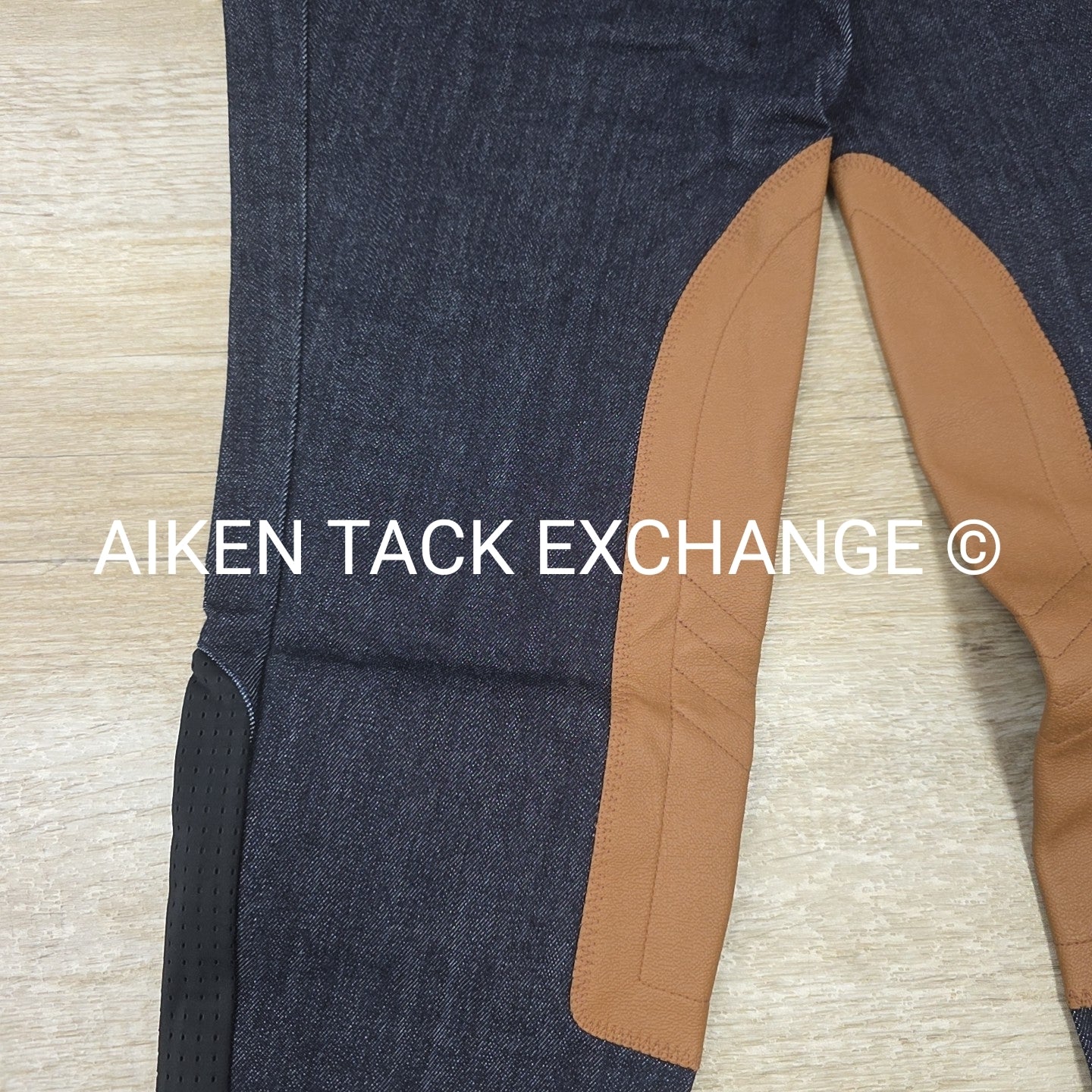 Kerrits Stretch Denim Knee Patch Breeches, Brand New, Women's Medium