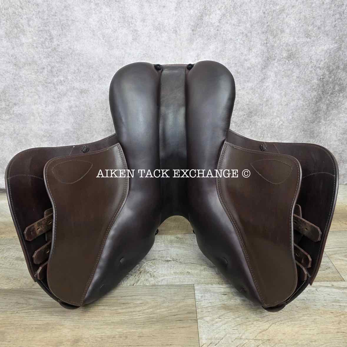 2021 Prestige X-Perience Close Contact Jump Saddle, 17" Seat, 34 Tree - Medium, Wool Flocked Panels