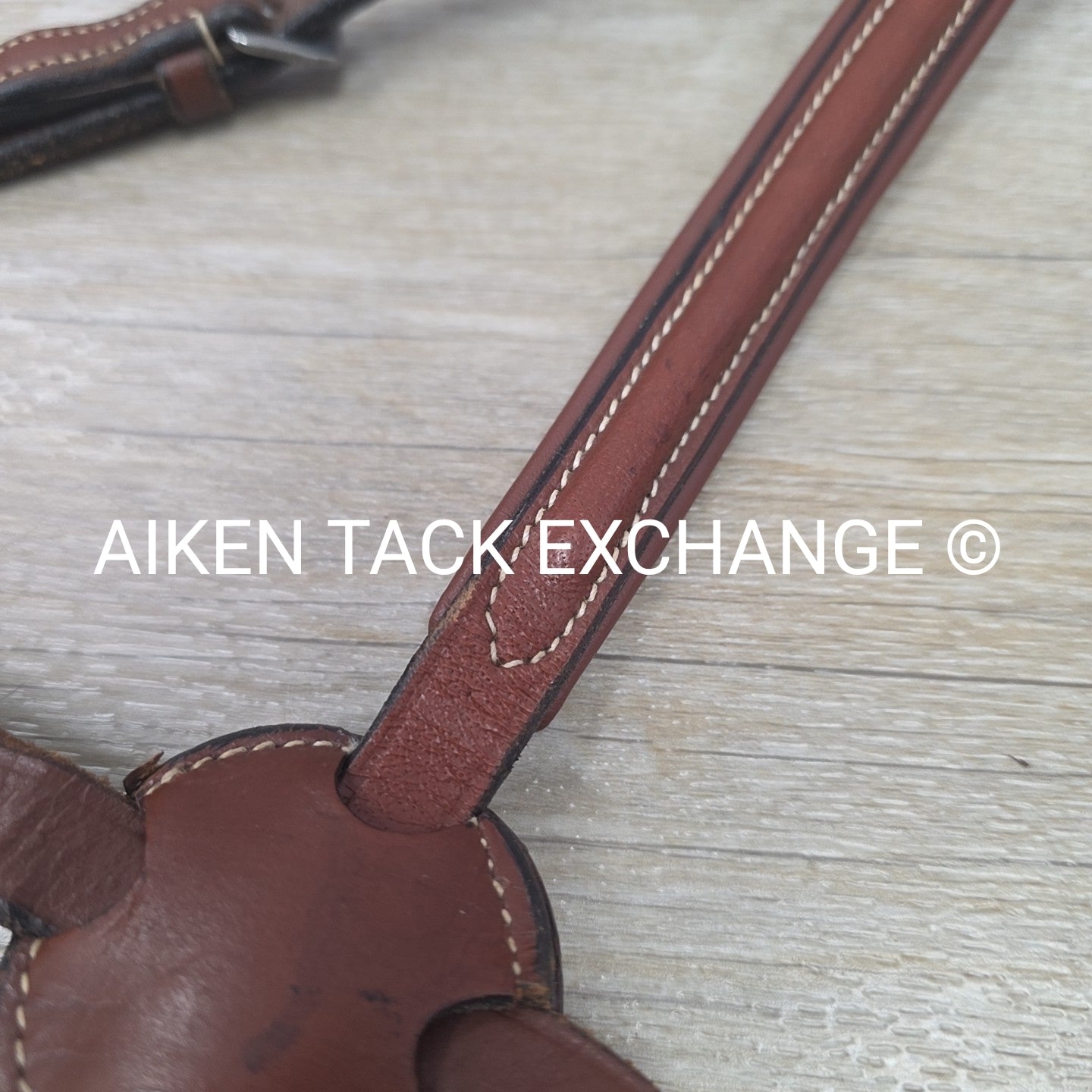 Plain Raised Figure 8 Noseband, Brown, Size Full