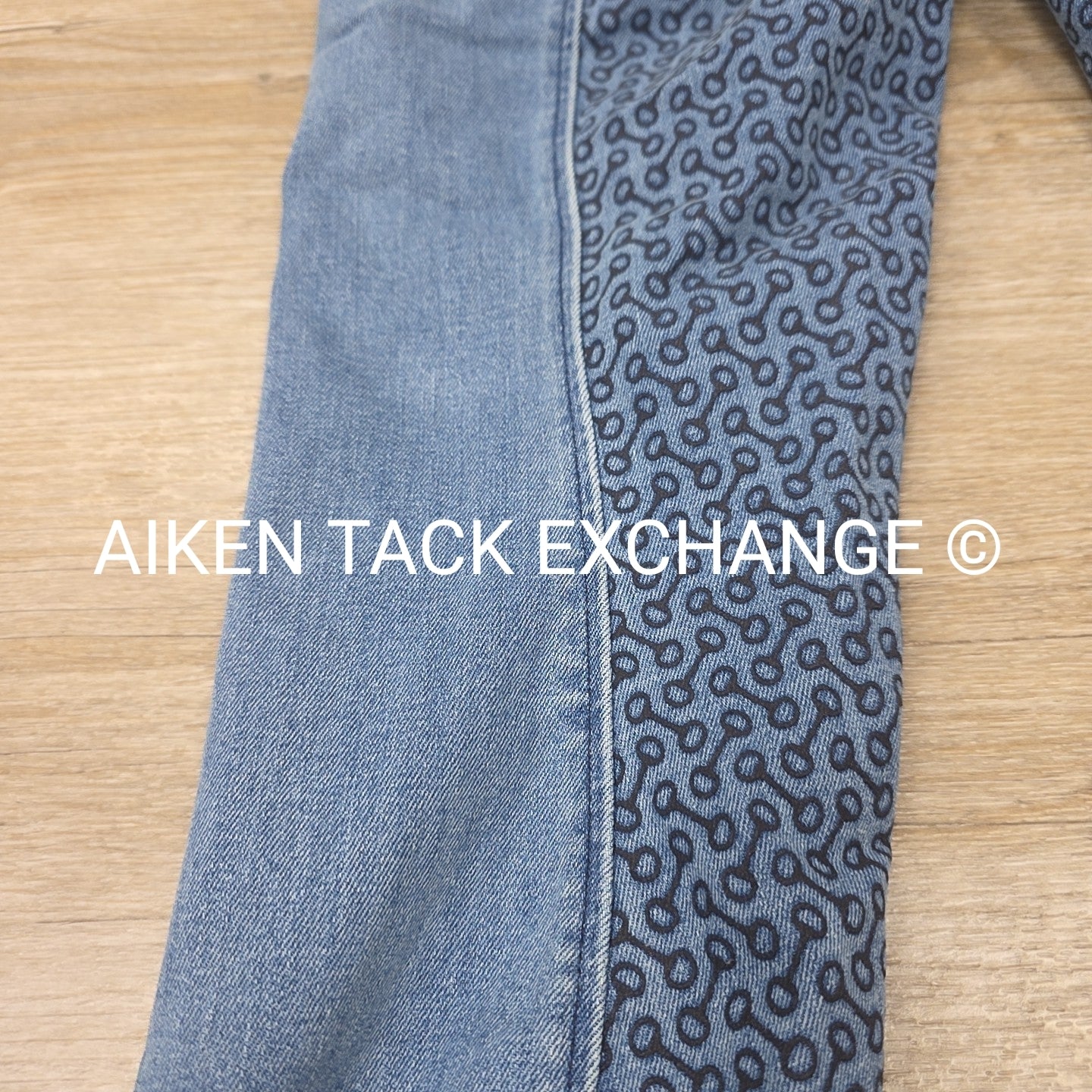 Horze Silicone Grip Full Seat Denim Breeches, Size 28