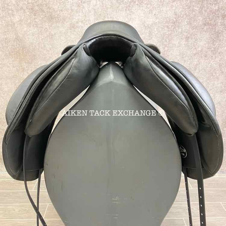 2018 Custom Saddlery Wolfgang Solo MKII Monoflap Dressage Saddle, 18" Seat, Adjustable Tree, Wool Flocked Panels