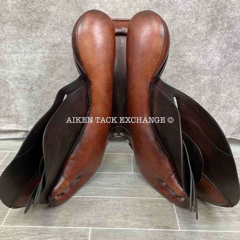 2014 Equine Inspired Aires De Haute by Frank Baines Cheval et Cavalier Jump Saddle, 17.5" Seat, Medium Tree, Wool Flocked Panels