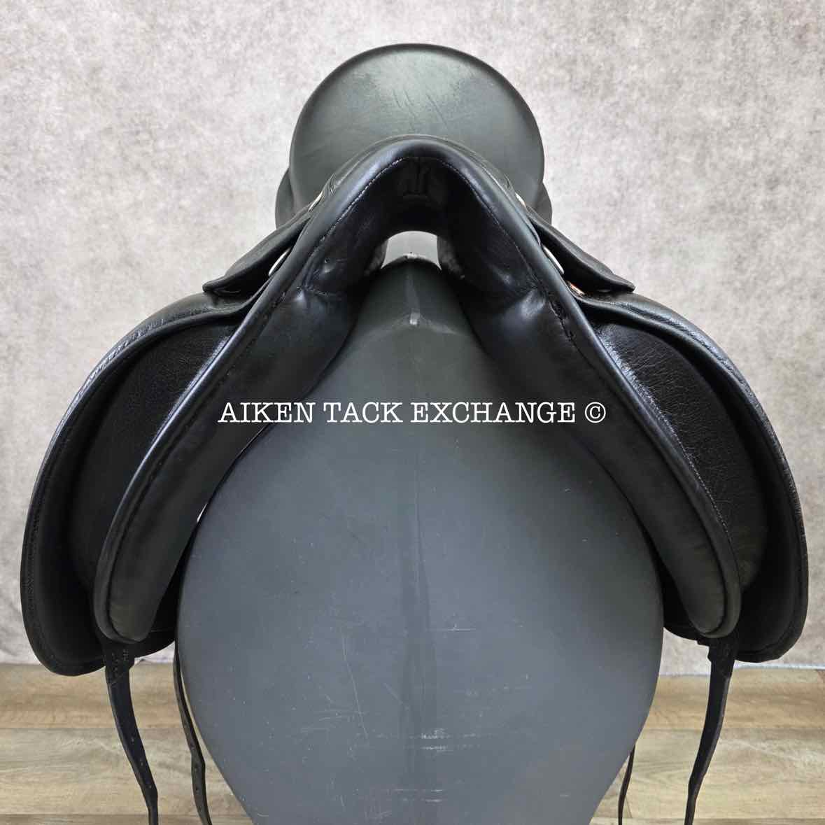 SDL Lemke Buffalo Deluxe Dressage Saddle, 17.5" Seat, MW Tree, Wool Flocked Panels