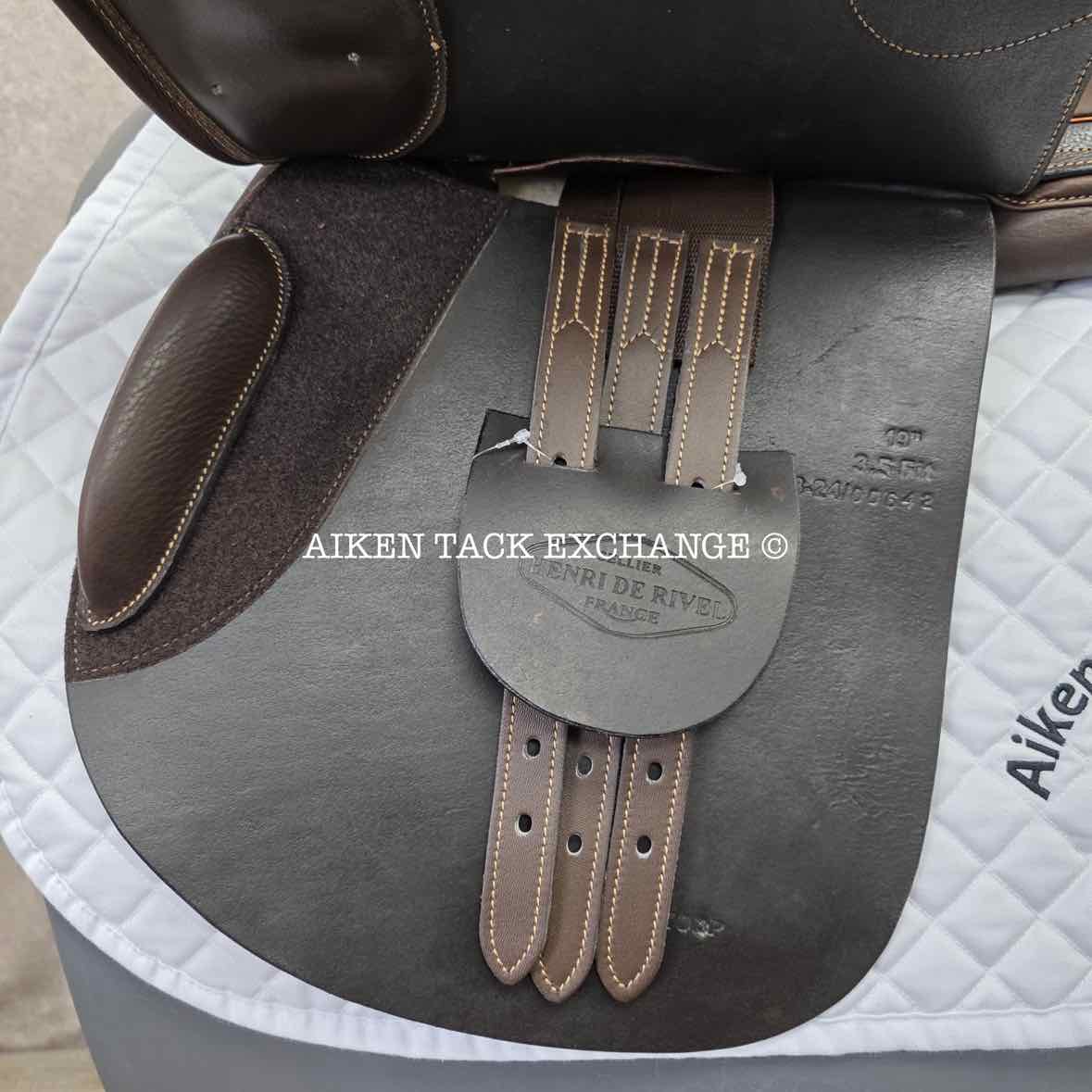 HDR - Henri de Rivel Memor-X Close Contact Jump Saddle, 19" Seat, Wide Tree, Foam Panels