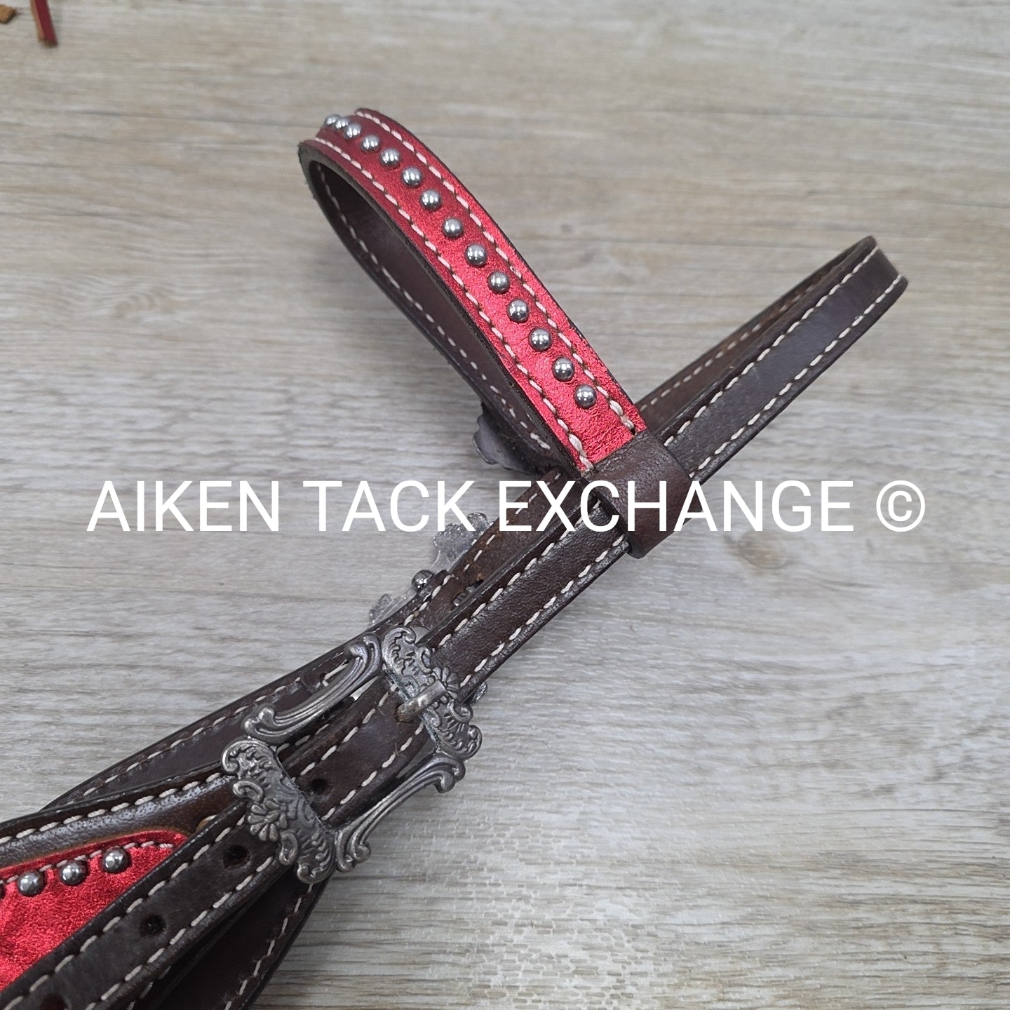 Showman Patriotic Fringe Headstall & Breast Collar Set, Size Full