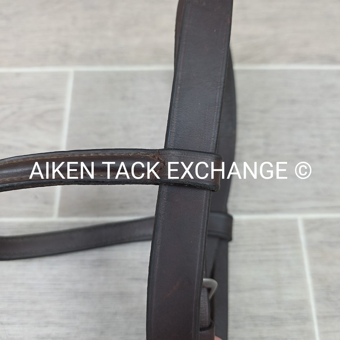 Somerset Plain Raised Bridle, No Reins, Brown, Size Full