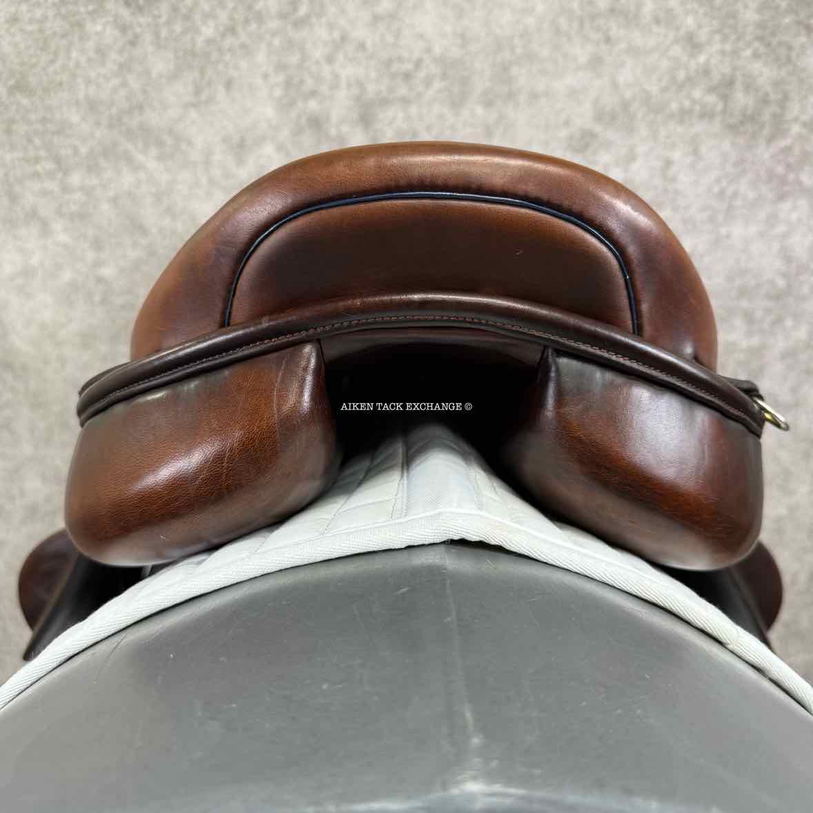 2020 Stackhouse Monoflap Jump Saddle, 17.5" Seat, Medium Tree