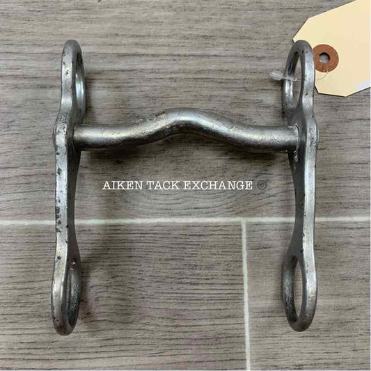 Ported Mullen Mouth Swivel Shank Aluminium Bit 4"