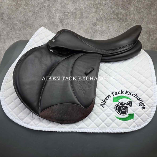 2019 Voltaire Stuttgart Jump Saddle, 17.5" Seat, 2A Flap, Medium Tree, PRO Panels, Full Buffalo Leather