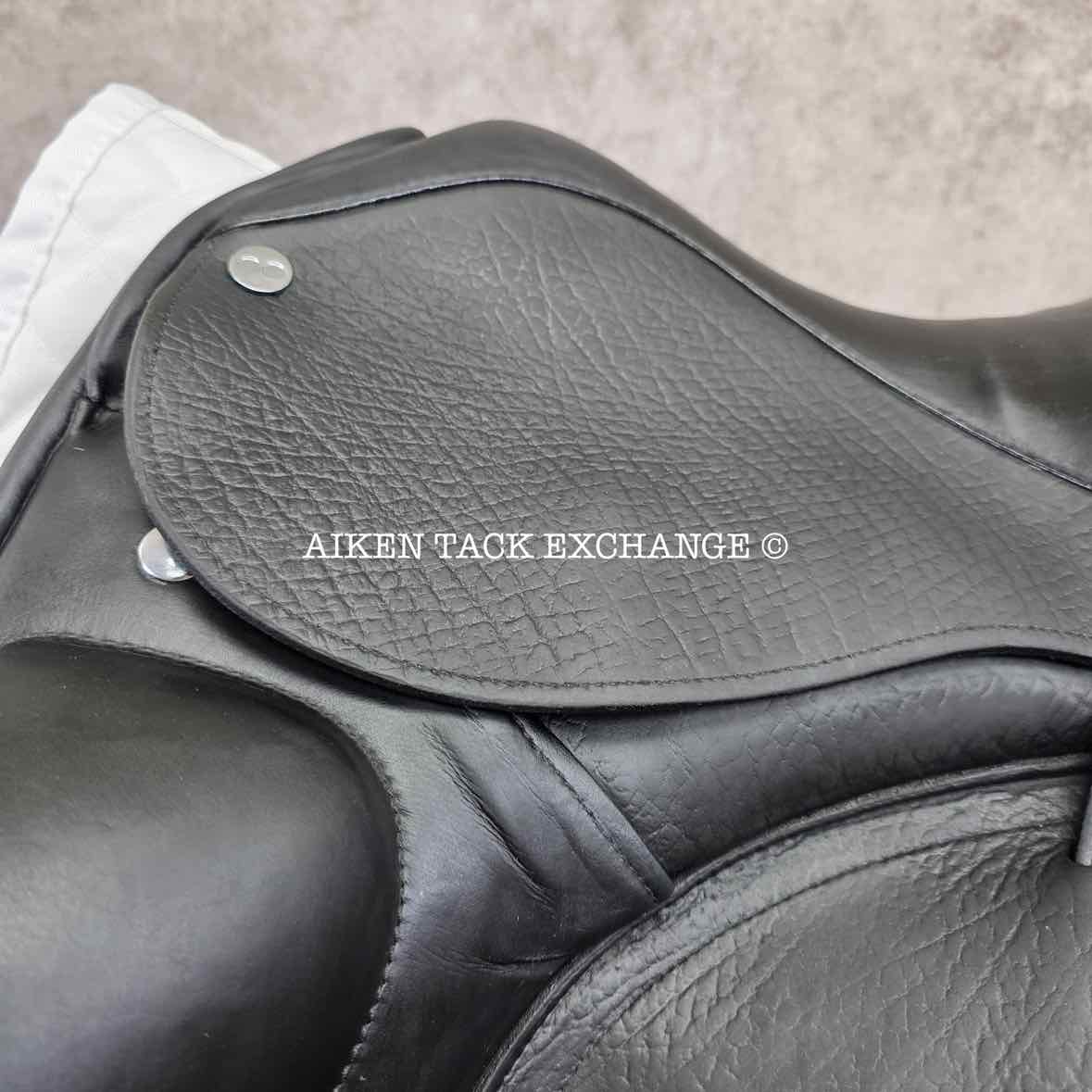 Takt TSD-10 Monoflap Dressage Saddle, 17.5" Seat, Wide Tree, Wool Flocked Panels