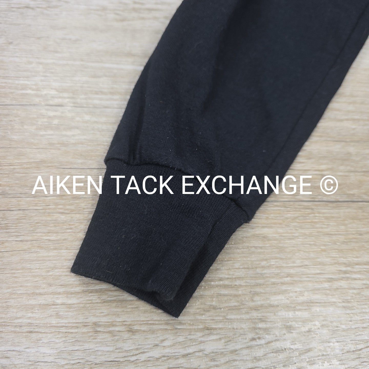 Black Country Long Sleeve Collared Top, Size Medium