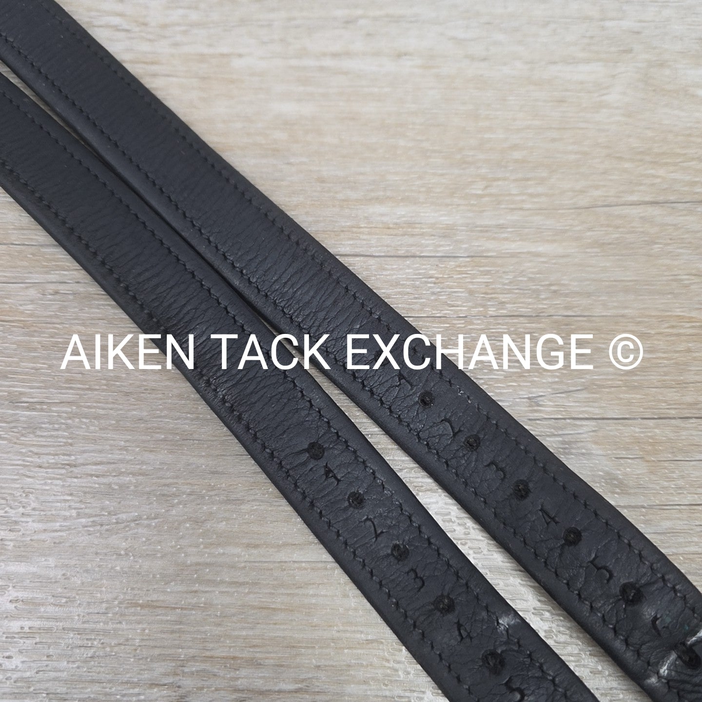 Bruno Delgrange Nylon Lined Stirrup Leathers, Black, 165 cm / 65"