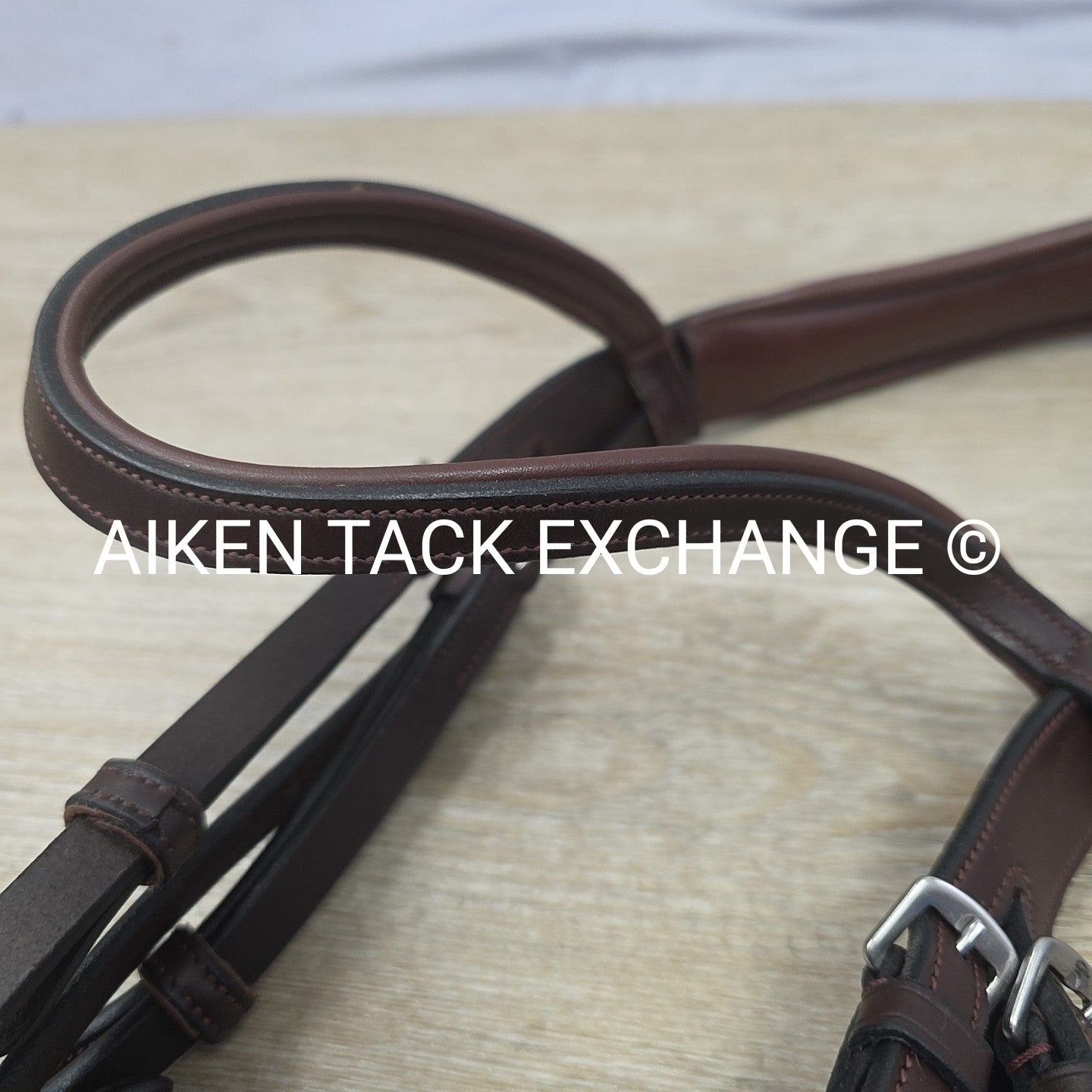 Montar Fair Bridle with Removable Flash, No Reins, Brown, Size Full