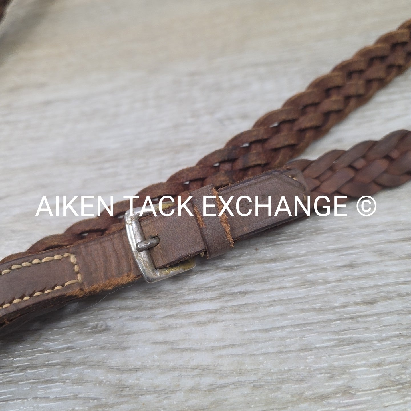 BARGAIN BUNDLE: 2 Pair Plaited Braided Reins, Brown