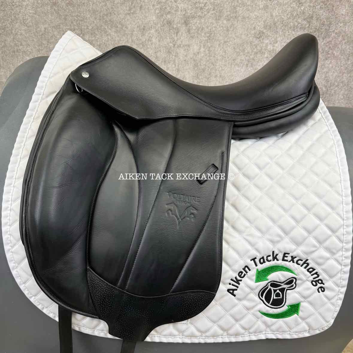 2017 Voltaire Adelaide Monoflap Dressage Saddle, 18" Seat, 3A Flap, W/XW Tree, Foam XFIN Panels, Full Buffalo Leather