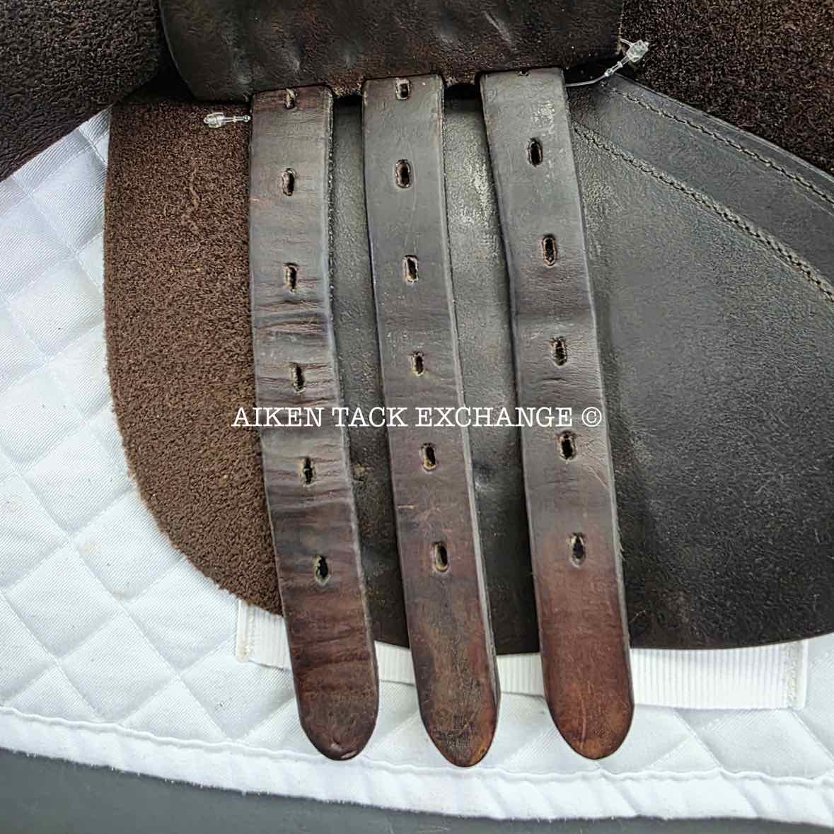 Ideal Patriot Jump Saddle, 17" Seat, Medium Wide Tree, Wool Flocked Panels