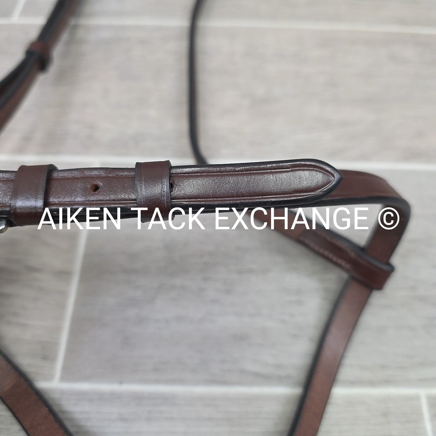 KL Select Red Barn Plain Figure 8 Noseband, Brown, Size Full