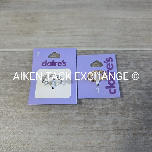 Claire's Rings (2) - Size 7