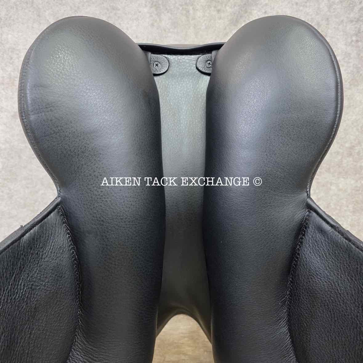 2023 Envy by Custom Saddlery Aurora Monoflap Dressage Saddle, 17.5" Seat, Adjustable Tree, Wool Flocked Panels