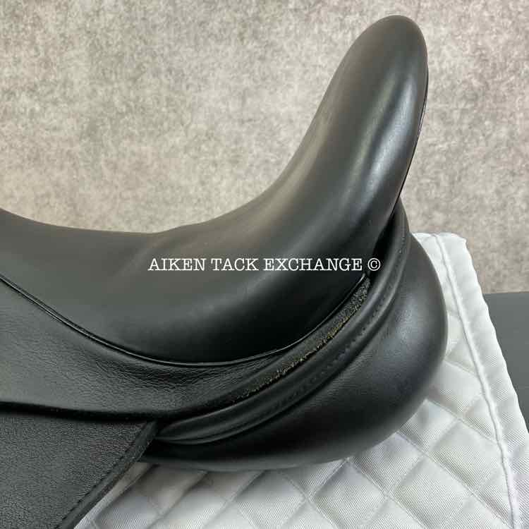 2018 Custom Saddlery Wolfgang Solo MKII Monoflap Dressage Saddle, 18" Seat, Adjustable Tree, Wool Flocked Panels