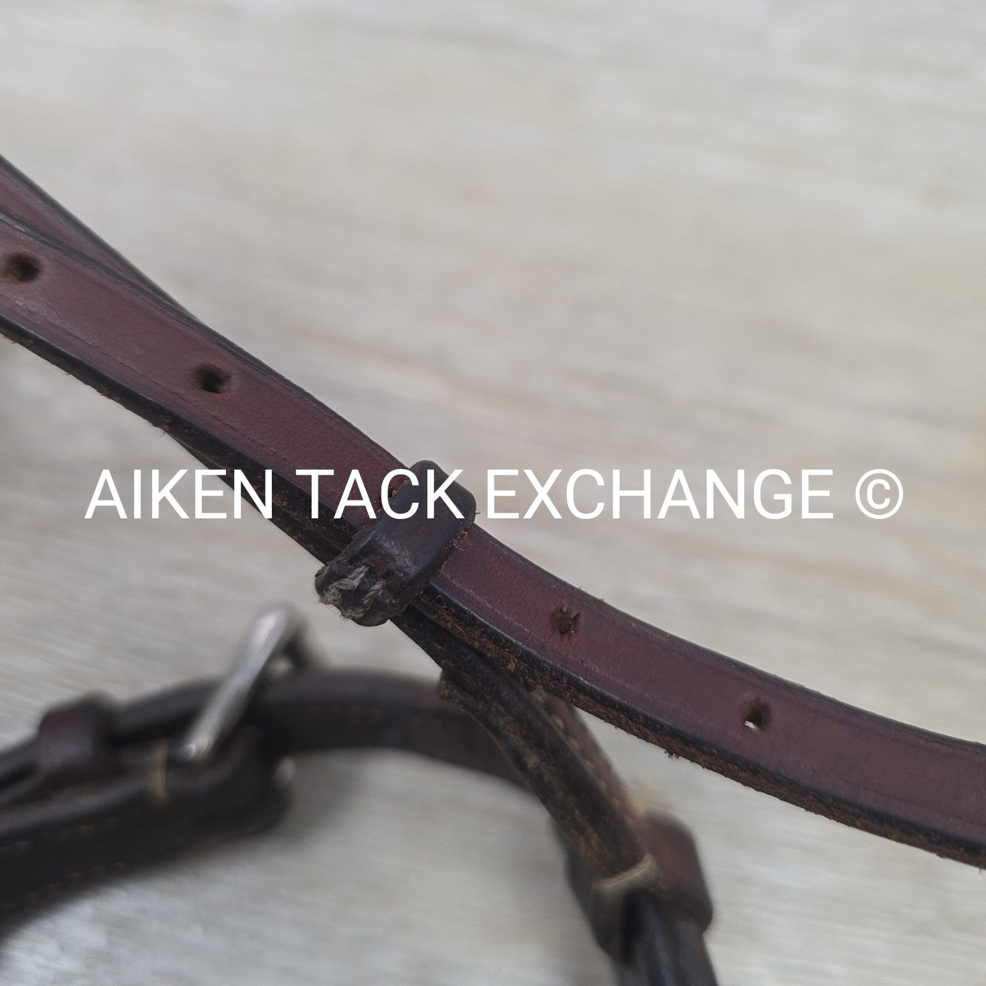 Edgewood Plaid Raised Flash Noseband, Missing Flash Strap, Brown, Size Full