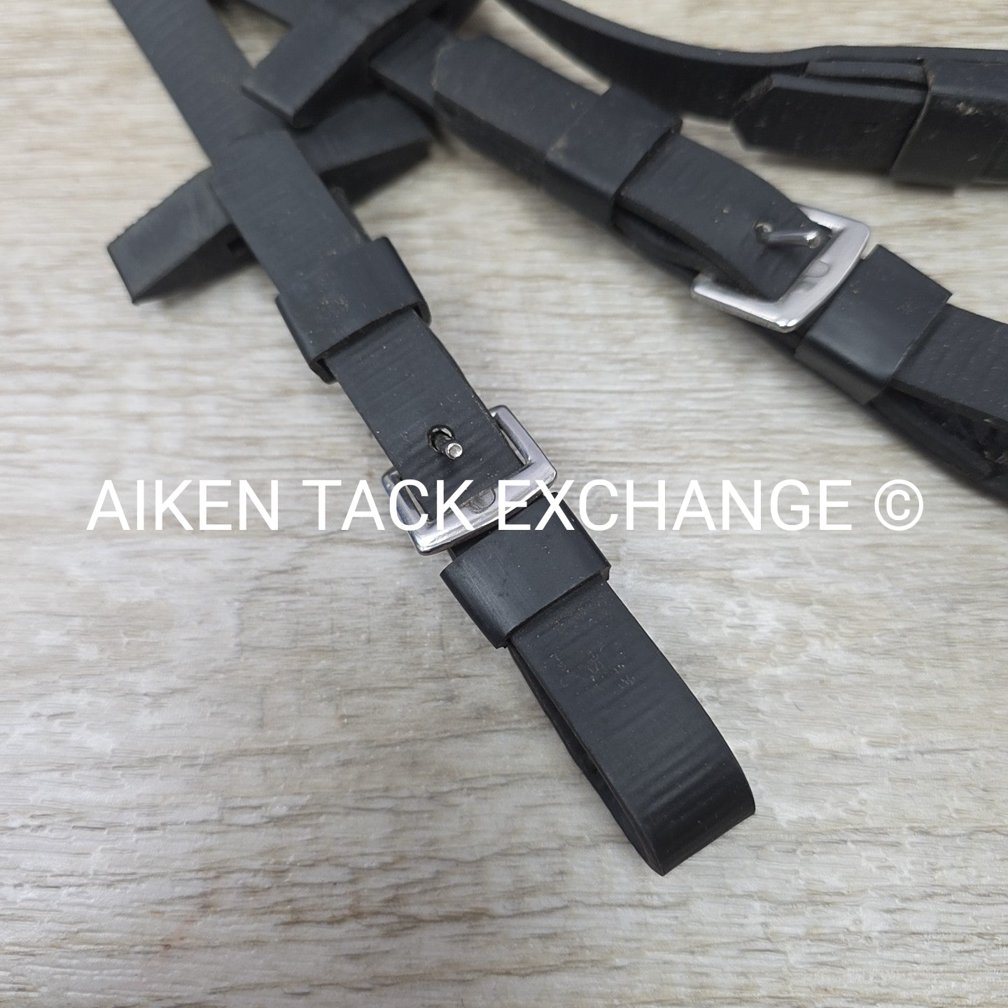 Wintec Equi-Leather Grip Reins, Black, Full