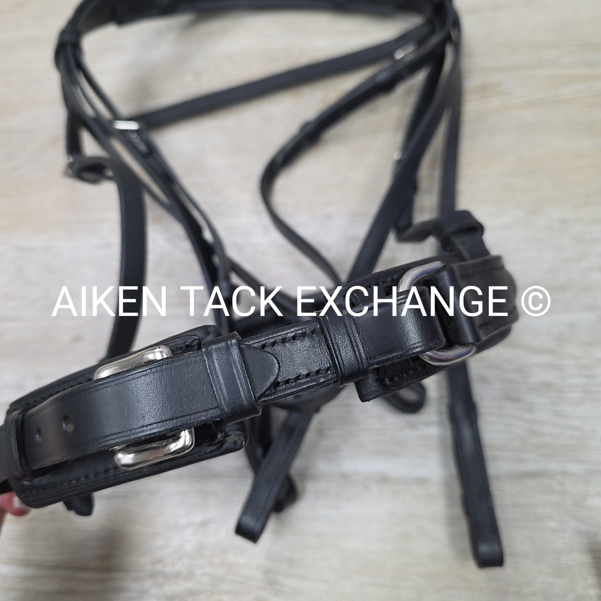 Otto Schumacher Padded Double Bridle, No Reins, Black, Size 1 - Cob