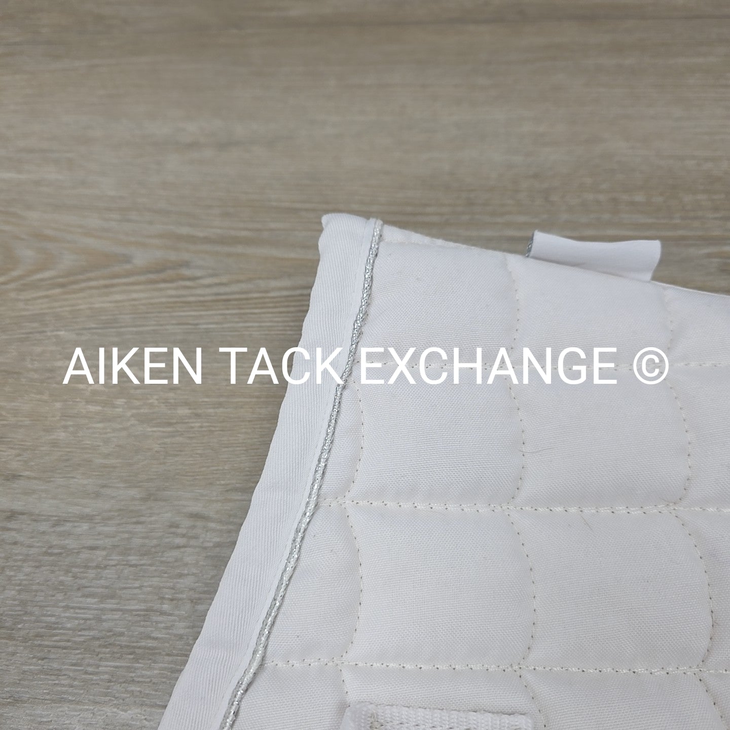 Horze All Purpose Saddle Pad, White/Silver, Size Full