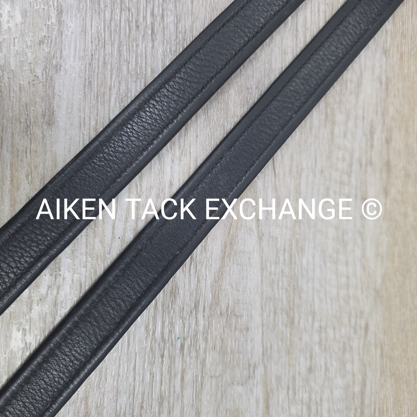 Prestige Nylon Lined Stirrup Leathers, Black, 160 cm / 63"