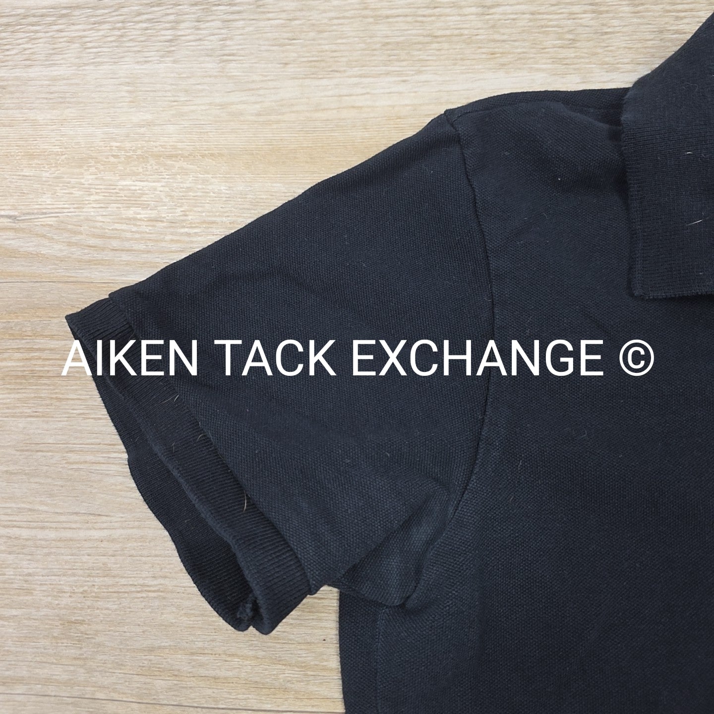 Short Sleeve Collared Polo Shirt with ATE Logo, Women's Size Medium