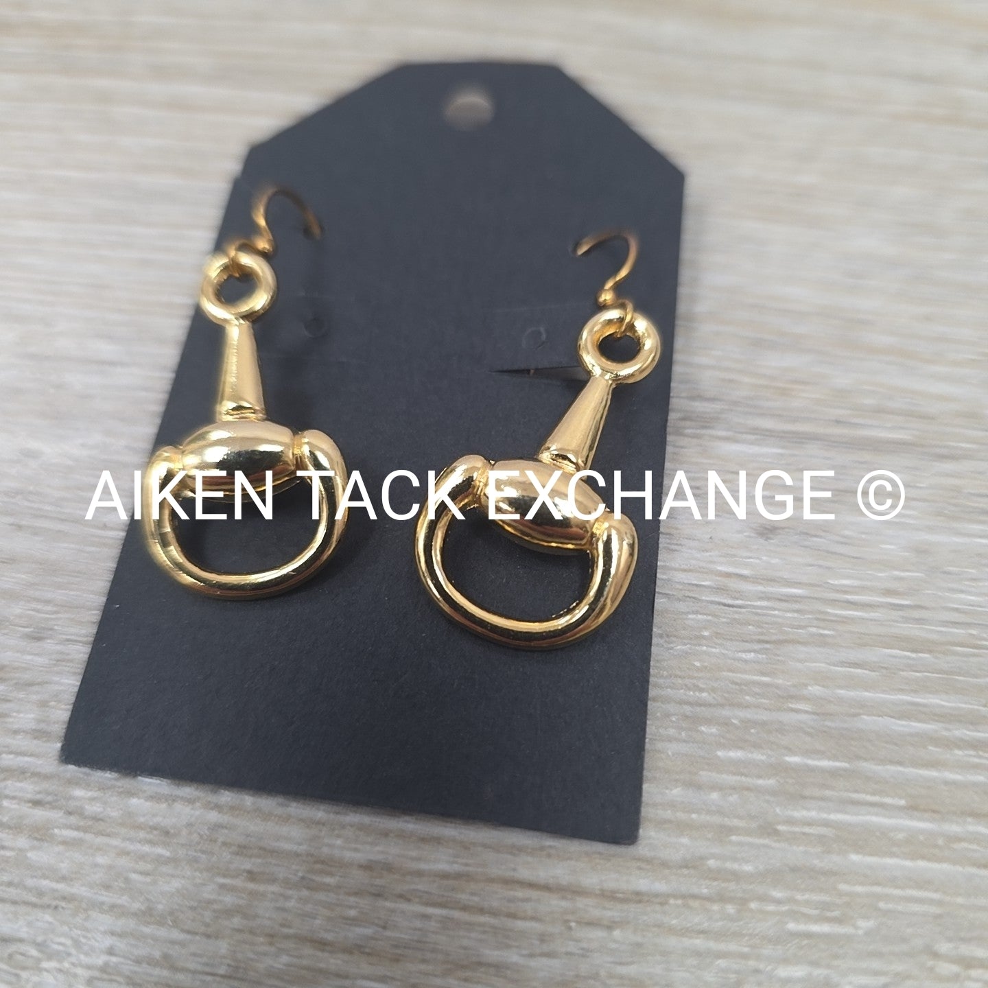 Gold Snaffle Bit Earrings