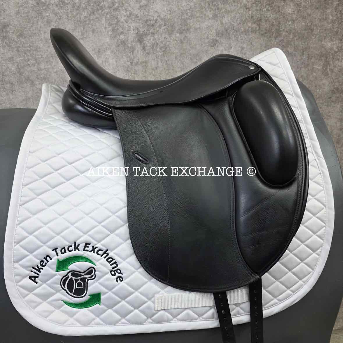 2021 Loxley by Bliss Monoflap Dressage Saddle, 17.5" Seat, Adjustable Tree - Changeable Gullet, Wool Flocked Panels