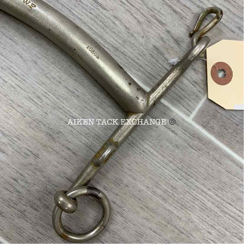 W.F. Plated Mullen Mouth Weymouth Bit 5"