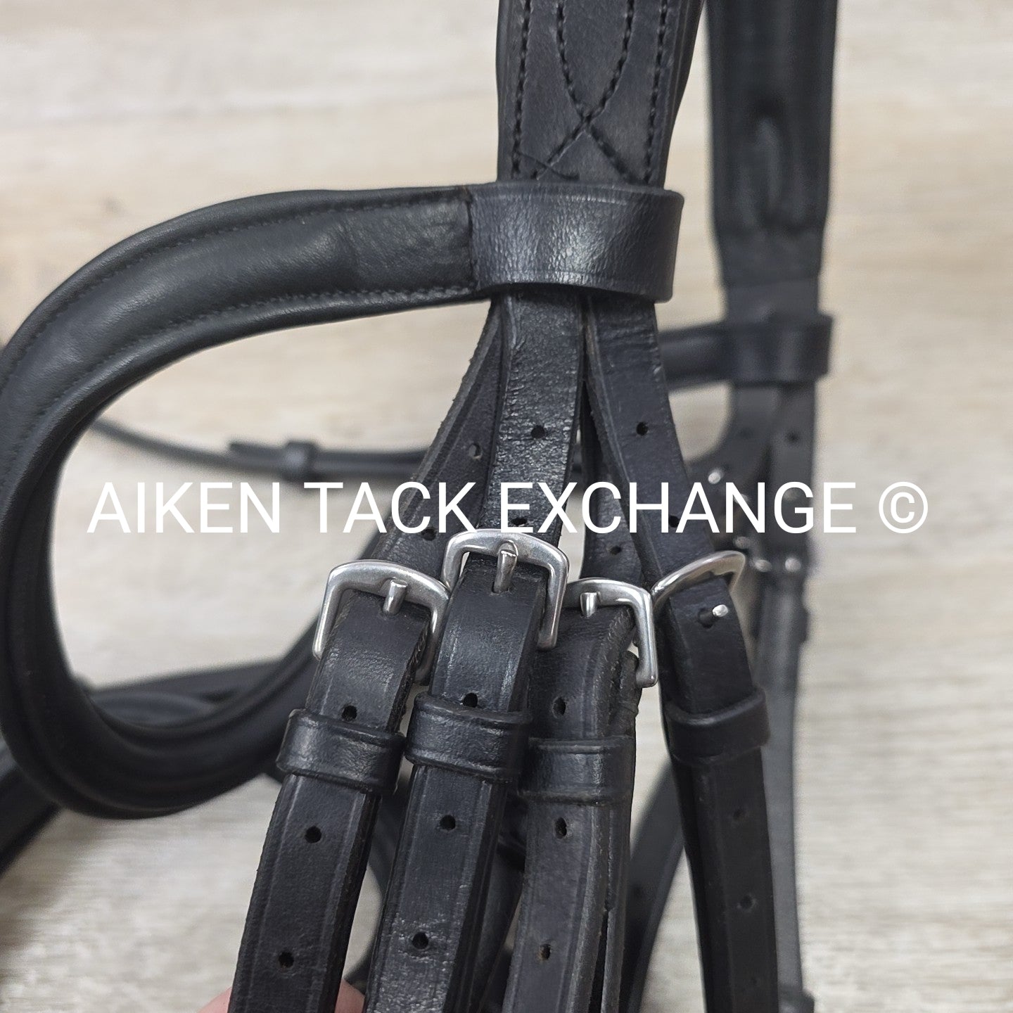 KL Select Red Barn Arena Weymouth Double Bridle, No Reins, Size Full