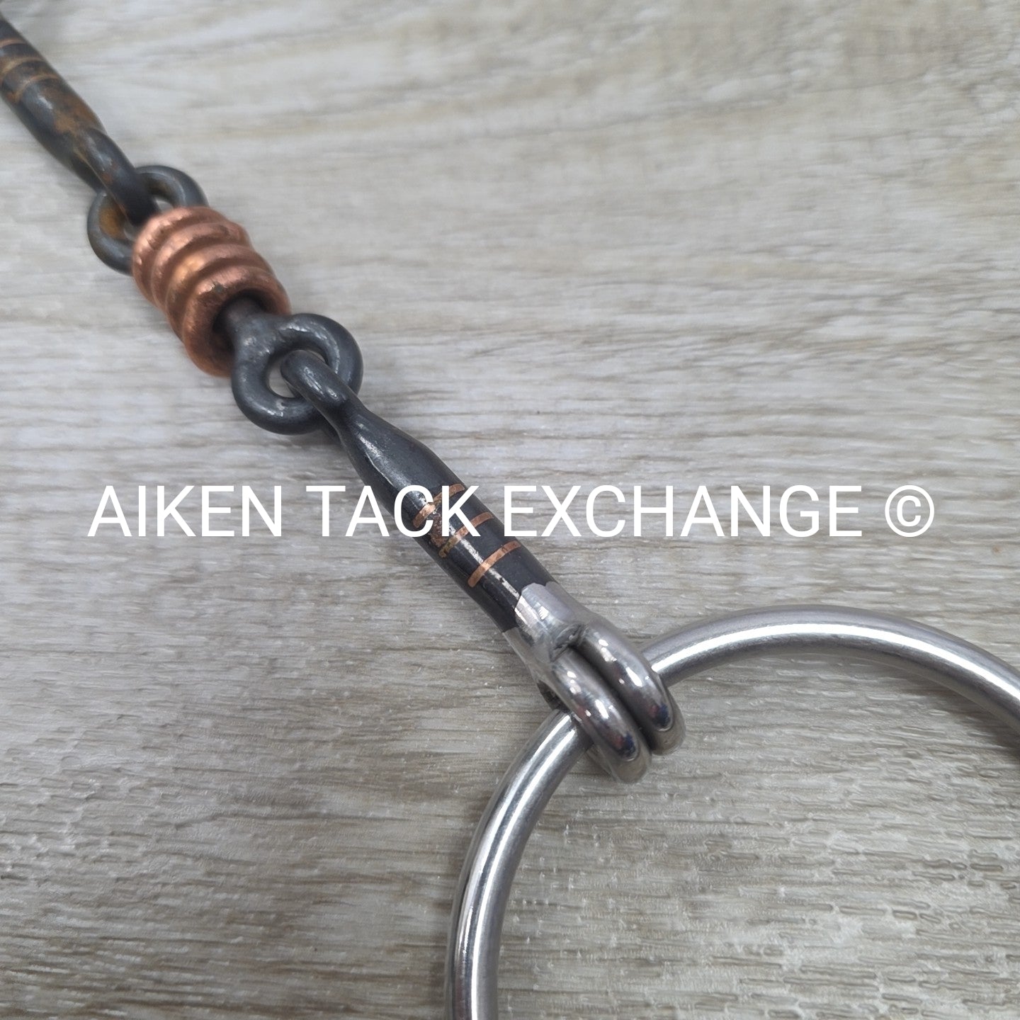 Sweet Iron Double Joint Loose Ring Bit with Copper Rings 5.5"