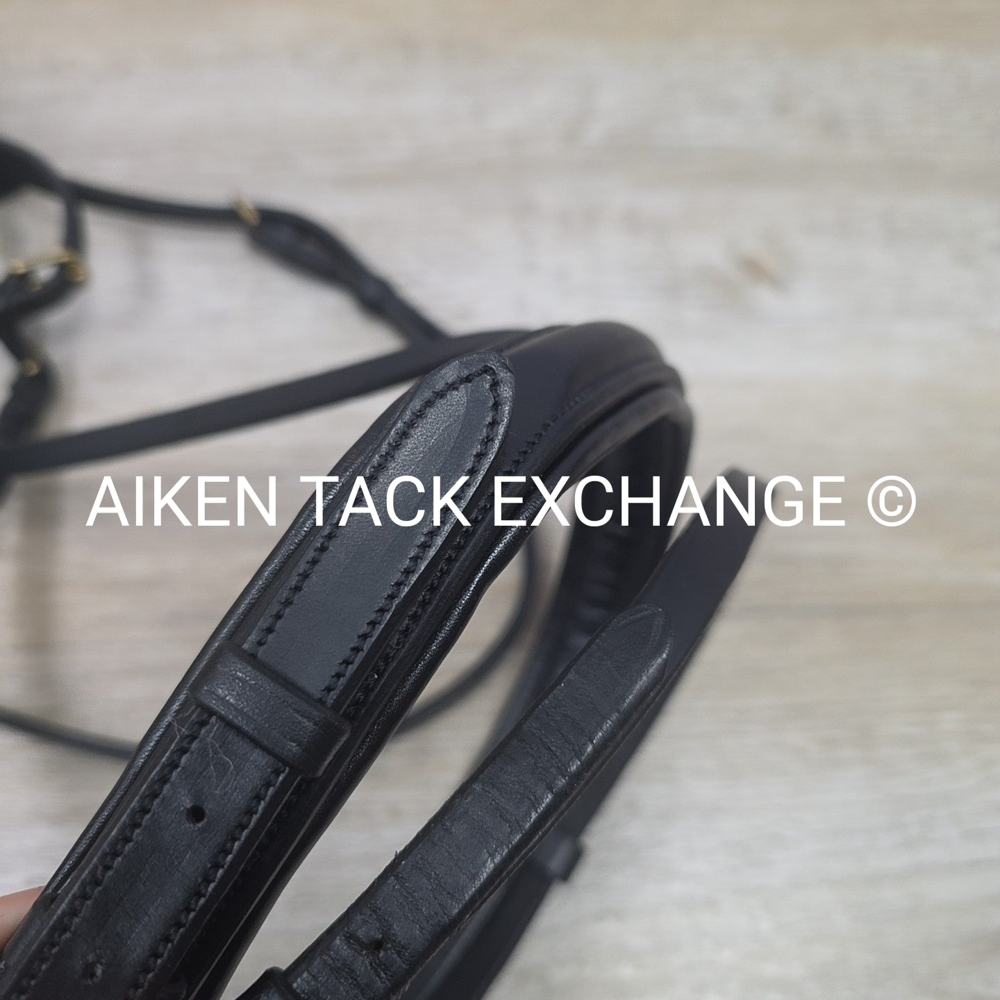 Arc De Triomphe Plain Raised Flash Bridle, No Reins, Black, Oversize