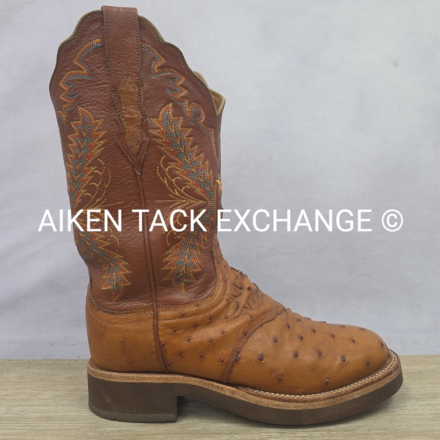 Lucchese 2000 Ostrich Boots, Size 6.5