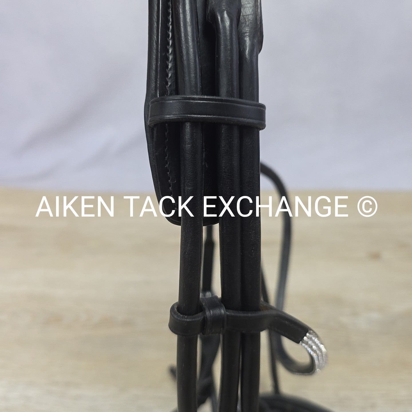 Schockemohle Rolled Dressage Bridle, No Reins, Black, Size Full
