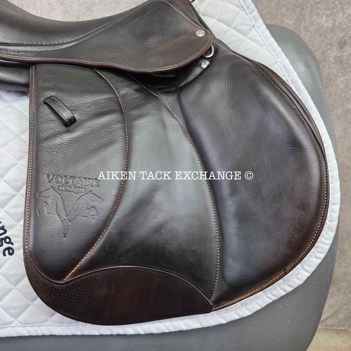 2015 Voltaire Stuttgart Jump Saddle, 17.5" Seat, 3AA Flap, Medium Wide Tree, PRO Panels, Full Buffalo Leather