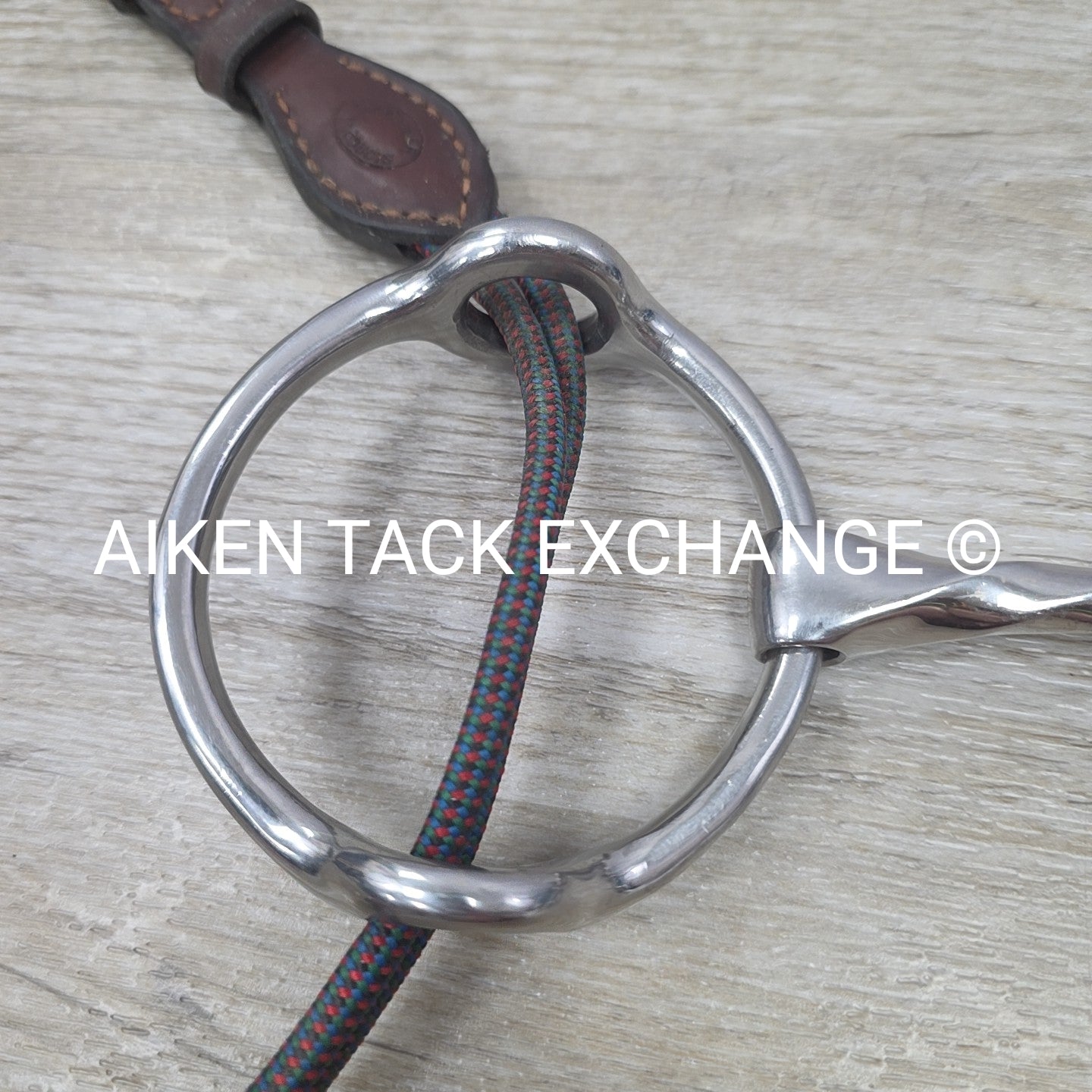 Single Joint Slow Twist Loose Ring Gag Bit 5" with Nunn Finer Rope Gag Cheeks