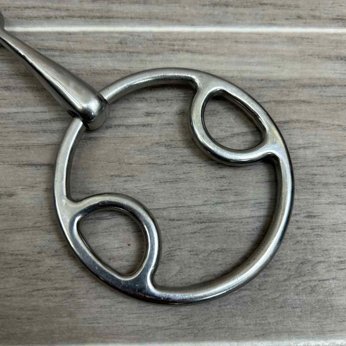 Korsteel Single Joint Beval Loop Gag Bit 5"