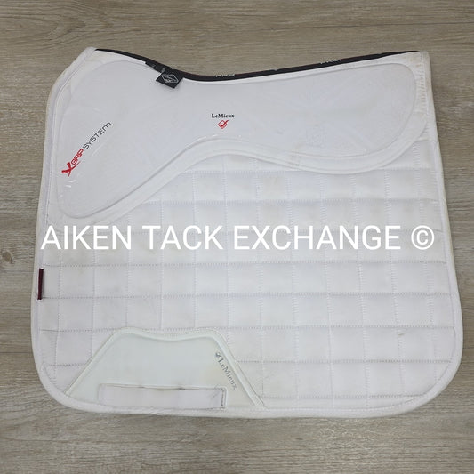 LeMieux X-Grip Twin Sided Dressage Square Horse Saddle Pad, White, Large
