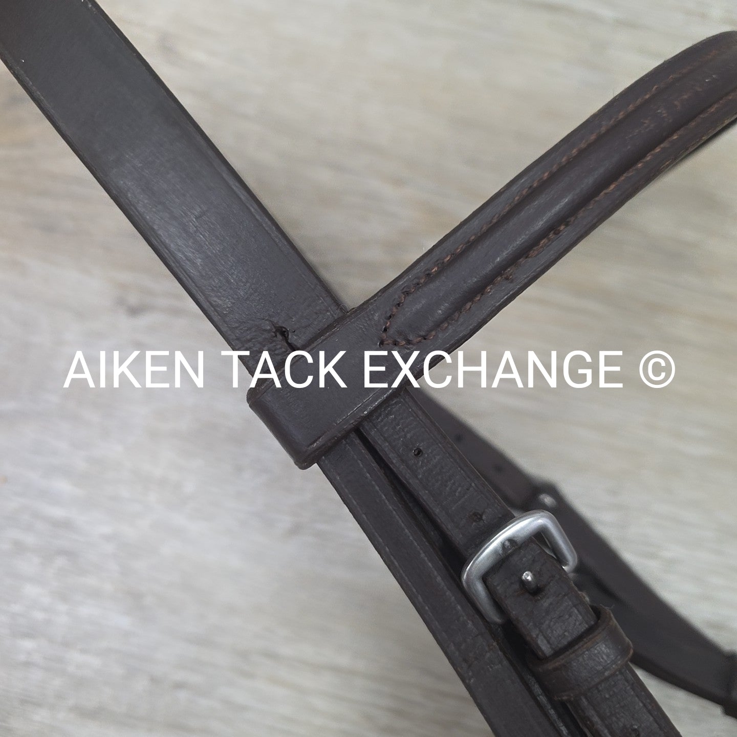 Plain Raised Bridle, No Reins, Brown, Size Full