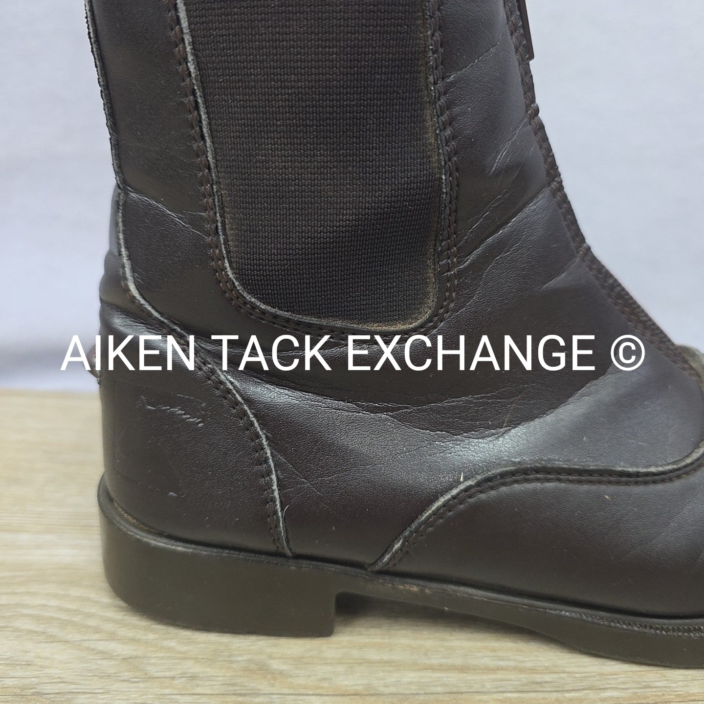 Dover Saddlery Riding Sport Provenance Zip Paddock Boots, Brown, Size 6.5